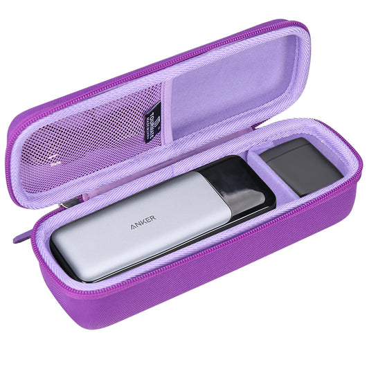 Tourmate Hard Storage Case for Anker 737 Power Bank (PowerCore 24K) / 715 Charger (Nano II 65W) Combo,Travel Case for Prime Power Bank 20,100mAh—27,650mAh（Case Only）(Purple)