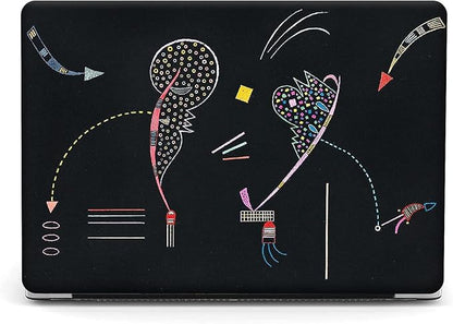 Berkin Arts for MacBook Air 15 inch Case 2025 2024 2023 Release M4 A3241 M3 A3114 M2 A2941 with Keyboard Cover & Screen Protector Naive Art Illustrated (Two Sides by Kandinsky)