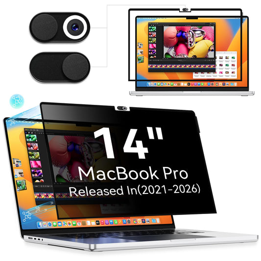 13.3 Inch Laptop Privacy Screen Compatible with Lenovo Hp Dell Acer Asus Thinkpad Envy Xps, 16:10 Aspect Removable Anti Glare Blue Light Filter Protector,13 in Computer Monitor Privacy Shield