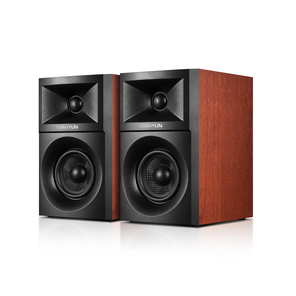 Sanyun SW203 3" 2.0 Computer Speakers, Expanded Stereo Field, Triple-DSP
