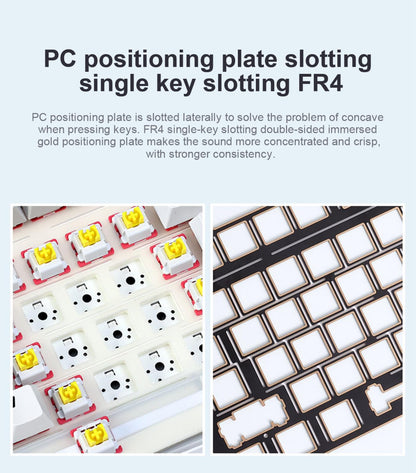 x Aula F99 Pro Wireless Mechanical Keyboard with Knob,Tri-Mode BT5.0/USB-C/2.4GHz Hot Swappable Keyboard,Pre-lubed Switches,Gasket Structure,RGB Backlit Computer Gaming Keyboards (Side Printed Black)