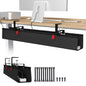 Univivi No Drill Under Desk Cable Management Tray, 48 inch Cable Management