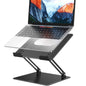 BESIGN LS10 Laptop Stand for Desk, Ergonomic Adjustable Notebook Tablet Stand, Foldable Laptop Riser, Portable Desktop Book Stands, Computer Holder Compatible with 10-14" Laptops, Black