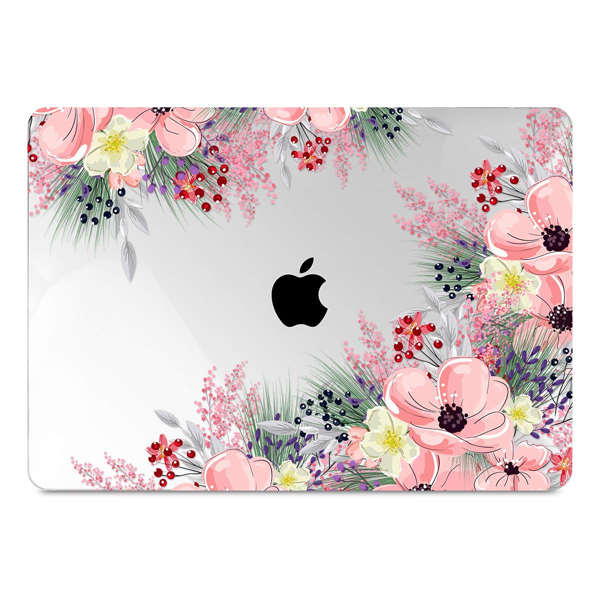 Laptop Case for MacBook Air 13 2020 2019 2018 with Touch ID & Retina Display Floral Series Hard Shell with Keyboard Cover Screen Protector for New Mac Air 13.3 inch A2337 A2179 A1932, Beautiful Floral