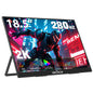 InnoView 18.5 Inch 280Hz Portable Gaming Monitor,2K QHD 100% sRGB Portable Monitor Gameplus HDR FreeSync Laptop Monitors,Portable Screen for PC Phone Game Console