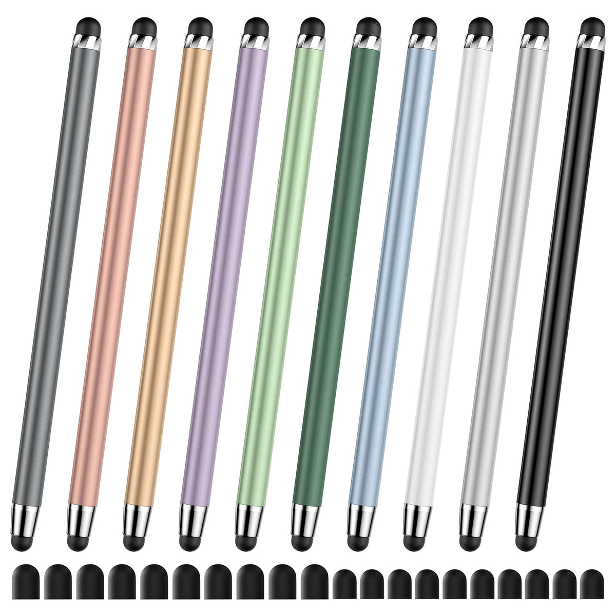 DAXINGXING Stylus(10 PCS), Stylus Pens for Touchscreen iPad (Gold & Black)