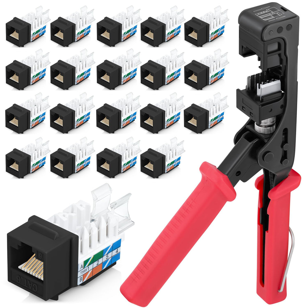 Everest 45Term - 45° Angled Speed Termination Keystone Tool Set