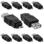 Cmple - Micro USB to USB Adapter Standard 2.0 A Female Jack to Micro B Male Plug OTG Connector Converter for Cameras Tablets Phones Dash Cams Transfer Photos to Computer - 10 Pack
