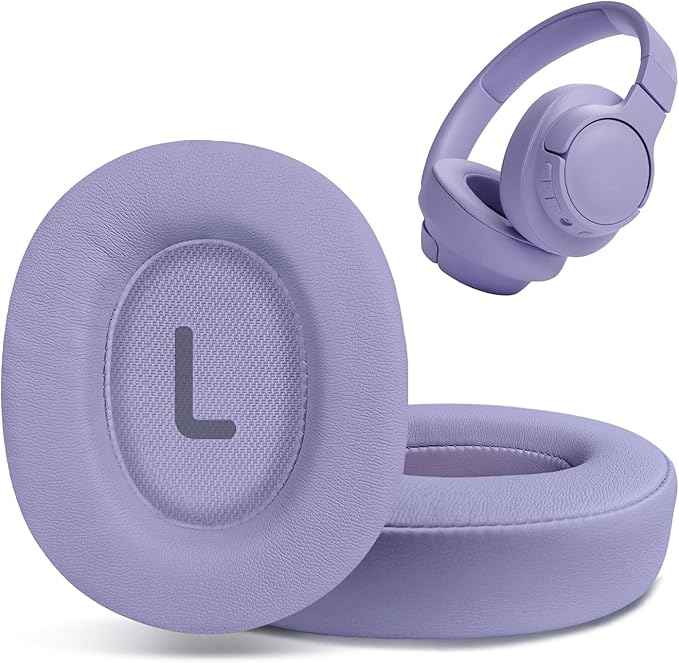 Replacement Ear Pads for JBL Tune 700(700BT)/710(710BT)/720(720BT)/750(750BT,750BTNC)/760(760NC)/770(770NC) Headphones, Headset Ear Cushions, Headset Earpads, Ear Cups Cover (Purple)