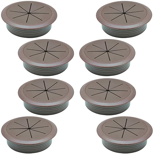 BOPOREAE 8 Pcs Desk Grommet 2" (50mm), Desk Hole Cover for Cables