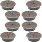 Desk Grommet 2" (50 mm), Desk Hole Cover for Cables Coffee, Cable Grommet ABS Plastic, Desk Hole Grommet for Office and Home Table Cable, Detachable & Flexible Cable Cord Organizer-8 Pcs