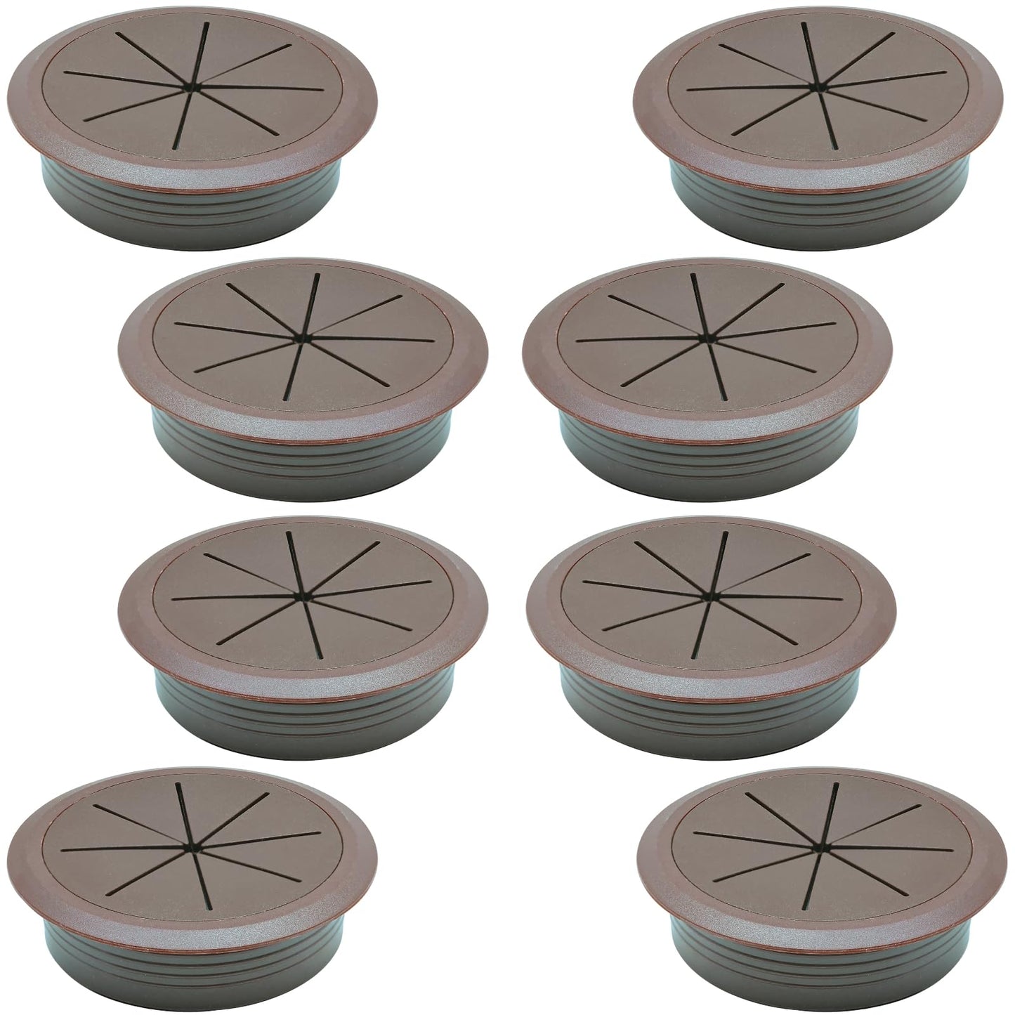 BOPOREAE 8 Pcs Desk Grommet 2" (50mm), Desk Hole Cover for Cables