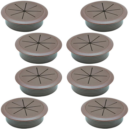 BOPOREAE 8 Pcs Desk Grommet 2" (50mm), Desk Hole Cover for Cables