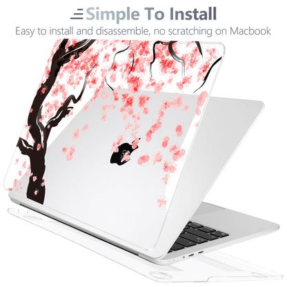 Batianda Case for MacBook Air 15" with M5 M4 M3 M2 Chip, Cherry Blossoms