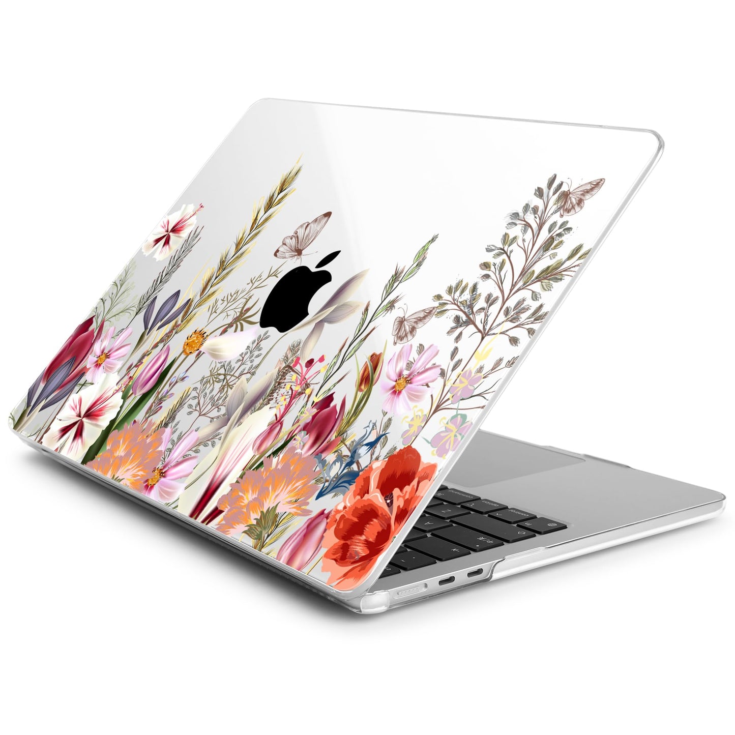 Batianda Case for MacBook Air 15" with M5 M4 M3 M2 Chip, Botanical Meadow