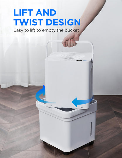 Midea Cube 20 Pint Dehumidifier for Basement, 1,500 Sq. Ft, Energy star