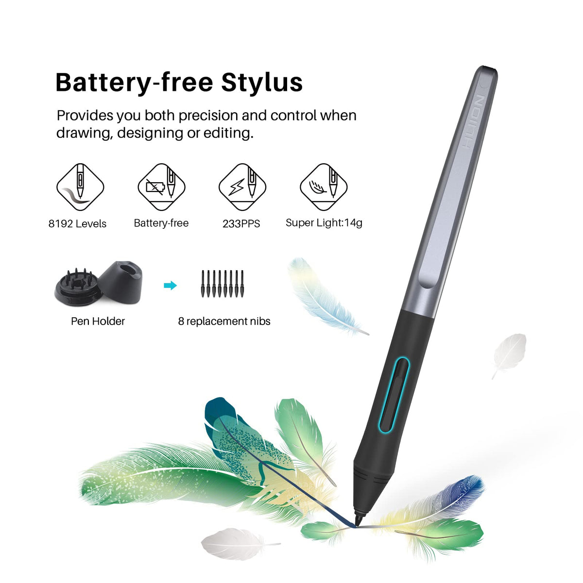 HUION Inspiroy H1060P Graphics Drawing Tablet, 10 x 6.25 in, 12+16 Hot Keys