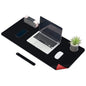 KINGFOM Desk Pad Office Desktop Protecter, PU Leather Desk Mat Blotters Organizer with Comfortable Writing Surface (47.2" x 23.6", Light Green+Pink)