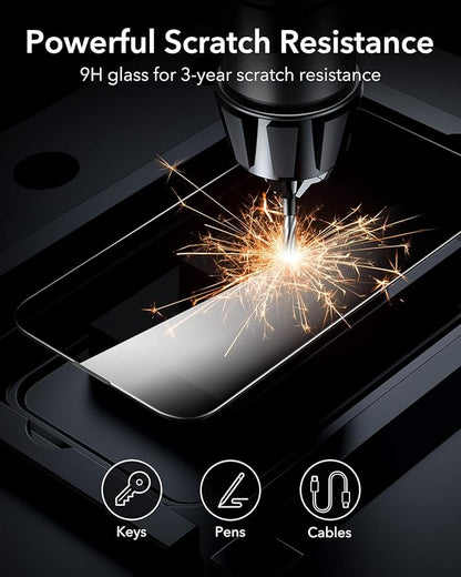 ESR 3 Pack for iPhone 14 Pro Privacy Screen Protector, Anti-spy Tempered-Glass Privacy Screen Protector with Flawless Fit Tray
