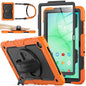 SEYMAC stock Case for Samsung Galaxy Tab A11+ Plus/A9+ Plus 11'', Full-Body Drop Protection Case with Screen Protector Pencil Holder [360° Rotating Hand Strap] &Stand, Purple+Colorful