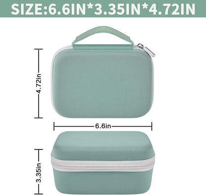 Case Compatible with Phomemo M110 Label Maker - Portable Mini Bluetooth Thermal Label Maker Carrying Storage Bag for Printer Labels, USB Cable and Accessories Black (Box Only)-Green
