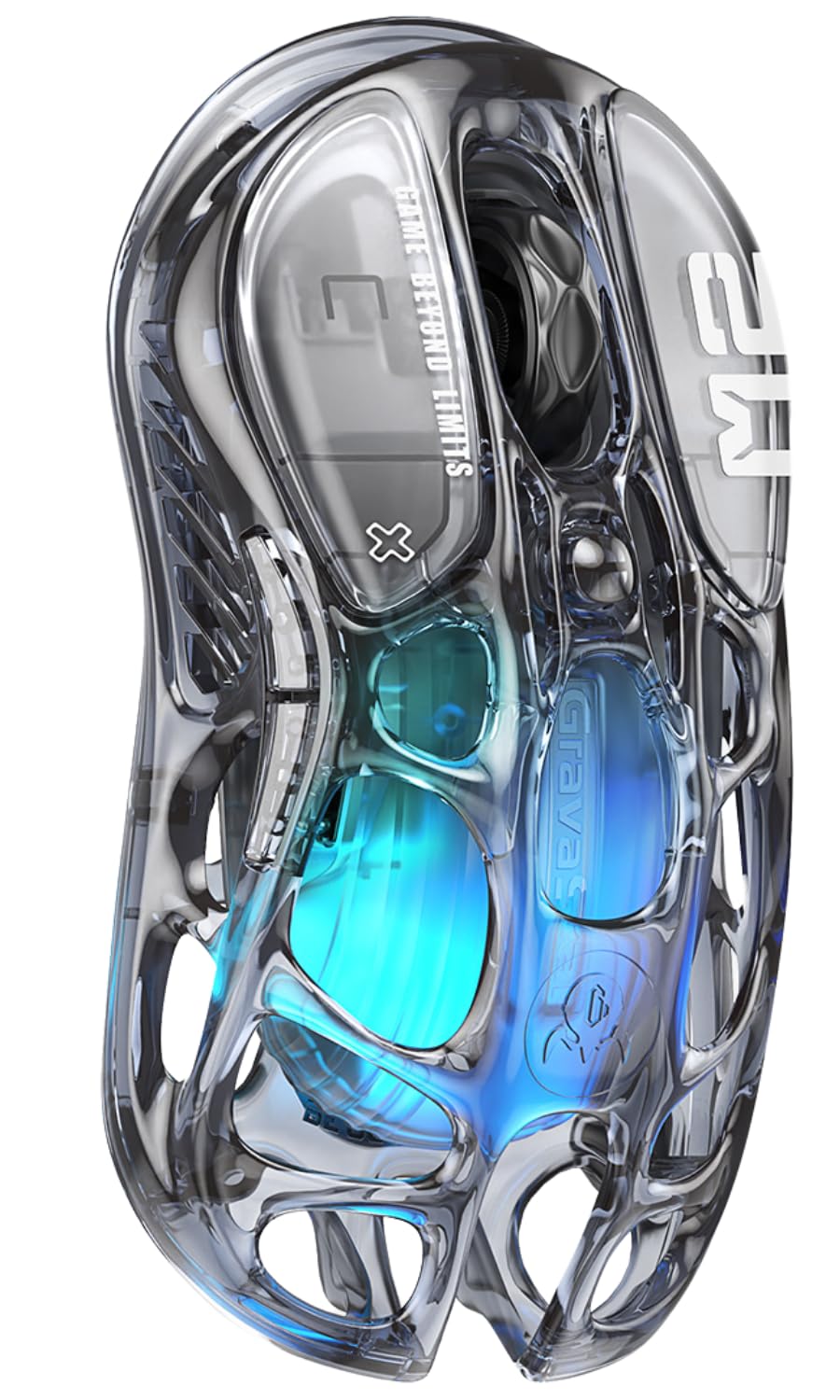 GravaStar Mercury M2 Wireless Gaming Mouse with 5 Dynamic Lightsync RGB