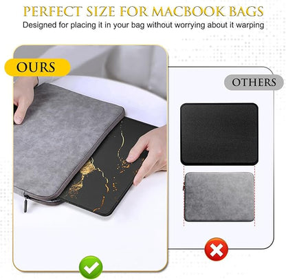 JIKIOU 3 Pack Mouse Pad with Stitched Edge,Portable Size-10.2x8.3in Gilding
