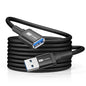 ITD ITANDA 6FT USB Extension Cable USB 3.0 Extension Cord Type A Male to Female 5Gbps Data Transfer for Keyboard, Mouse, Playstation, Xbox, Flash Drive, Printer, Camera and More, Black
