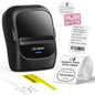 CLABEL 221B 2" Bluetooth Thermal Label Printer with 1 Label Roll, Black