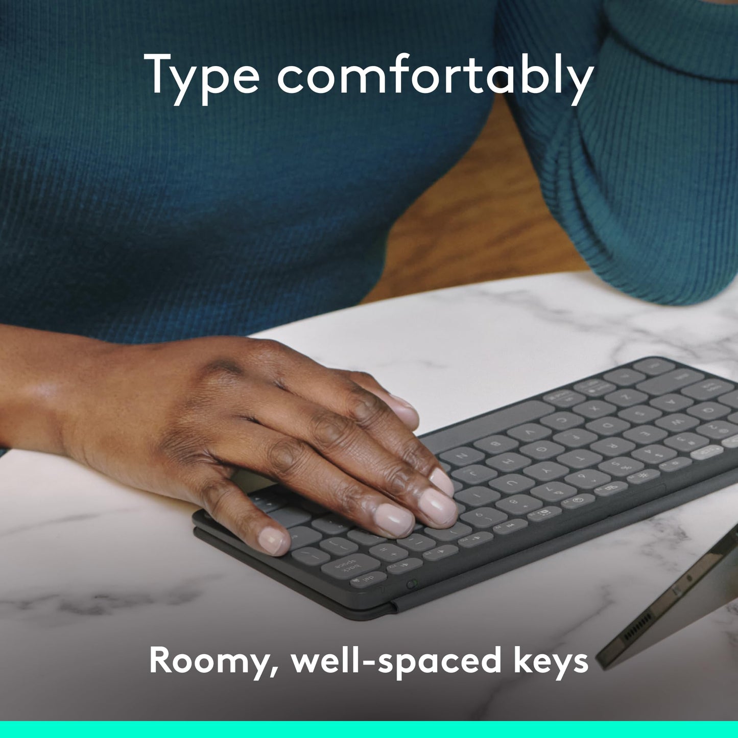 Logitech Keys-to-GO 2 Portable Wireless Keyboard - Graphite