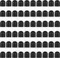 60 Pcs Rubber Tips for Stylus Pens,0.24inch (6mm) Diameter Replacement nibs for Touch Screen Pen Universal Stylus Ends,Surface Pen Tips