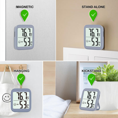 Antonki 2 Pack Room Thermometer Indoor Hygrometer