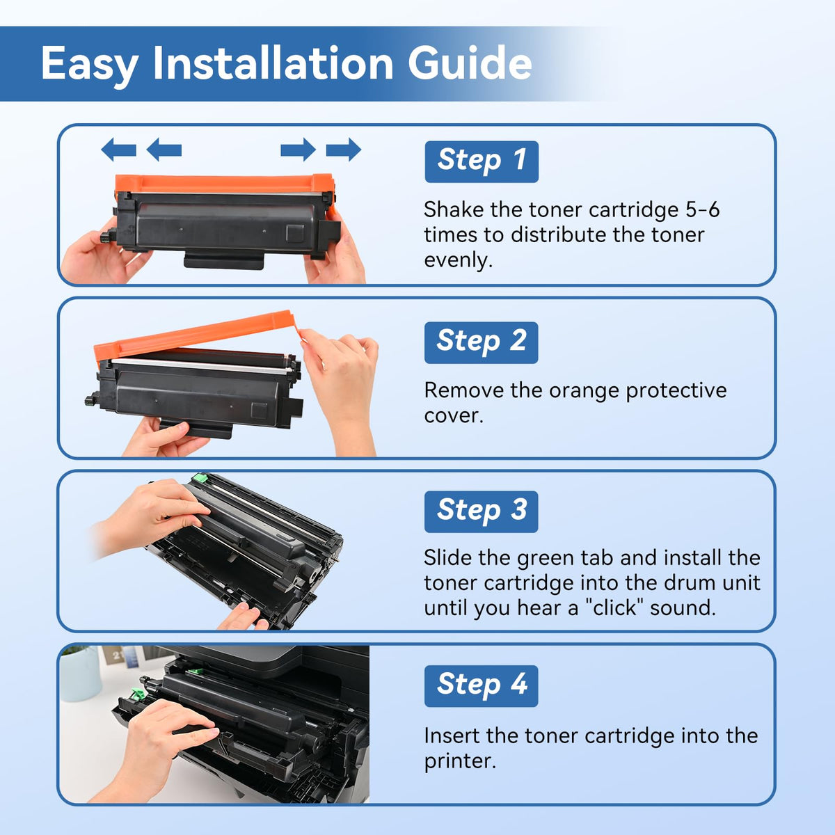 TN830XL TN830 XL/V/R Toner Compatible for Brother Printer L2640DW L2460DW
