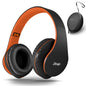 ZIHNIC Bluetooth Headphones Over-Ear, Foldable Wireless and Wired Stereo Headset Micro SD/TF, FM for Cell Phone,PC,Soft Earmuffs &Light Weight for Prolonged Wearing (Black)
