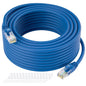 Kxable Cat5e Ethernet Cable 50 FT, Cat 5e Internet Cable, Blue Snagless Patch Cord, Flexible, Network, LAN, PoE, Standard RJ45 Connector for PC, Server, Router, Modem, TV, PS5 - with 15 Cable Ties