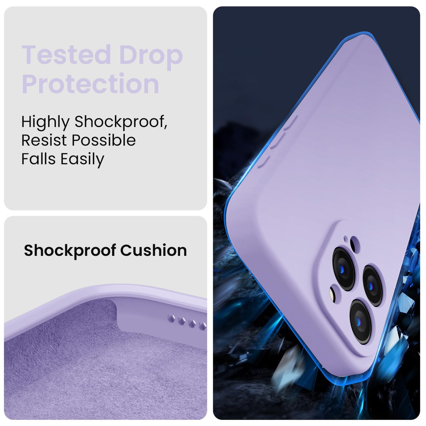 FireNova Designed for iPhone 15 Pro Case, 6.1", Clove Purple