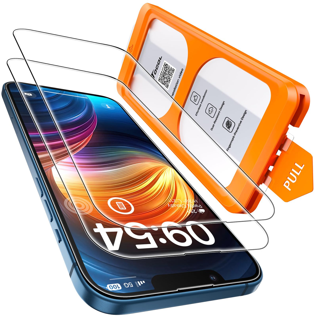 TOCOL for iPhone 16 Pro Privacy Screen Protector