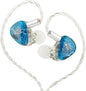 Kiwi Ears Orchestra Lite in Ear Monitor, Custom 8BA HiFi Earphone, Studio Monitor Headphone, Wired Earbuds with Detachable OFC Cable, Handcrafts Faceplate for Audiophile Musician (Blue)