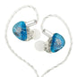 HIFIXAUDIO Kiwi Ears Orchestra Lite in Ear Monitor, Custom 8BA HiFi Earphone, Studio Monitor Headphone, Wired Earbuds with Detachable OFC Cable, Handcrafts Faceplate for Audiophile Musician (Blue)