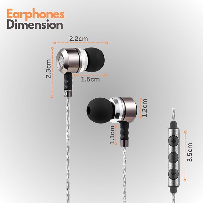 Sephia SP3060VC Earbuds Wired in-Ear Headphones with Mic