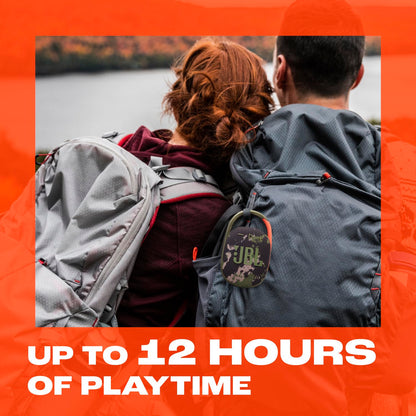 JBL Clip 5 - Ultra-Portable, Waterproof & Dustproof Bluetooth Speaker, Big JBL Pro Sound with Punchy bass, Integrated Carabiner, Up to 12 Hours of Play, Made in Part with Recycled Materials (Squad)