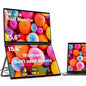 InnoView 23.8" FHD Dual Portable Monitor 1920x1080P 100% sRGB - Foldable & Stackable Design with 315° Screen Adjustment & 180° Stand | USB-C/HDMI, Dual Monitor for Laptop, Mac, Windows