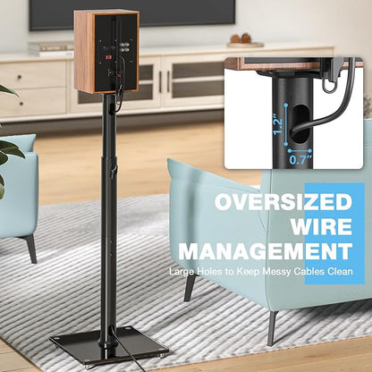 Rfiver Bookshelf Speaker Stands Pair from 32" to 43"