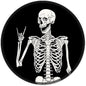 ITNRSIIET Round Mouse Pad with Stitched Edge Premium-Textured Waterproof Non-Slip Rubber Base Desktop Protection Mat Diameter 8.7 inches, Human Skeleton