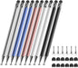 Stylus (10 Pcs),2-in-1 Stylus Pen for Touch Screen,High Precision and Sensitivity,Suitable for iPhone/ipad/Android Tablets,Compatible with All Touch Screens (Silver/Blue/Rose Gold/White/Black)