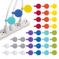 Wrap-It Storage - Cable Labels - Oval, Multi-Color (36 Pack)