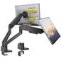 monTEK Dual Monitor Mount with USB Monitor Arms for 17 to 35 Inch Screen