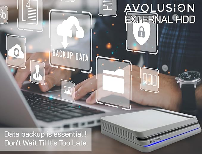 Avolusion PRO-X Series USB 3.0 External Hard Drive for WindowsOS Desktop PC/Laptop (White) - 2 Year Warranty (16TB) (Renewed)