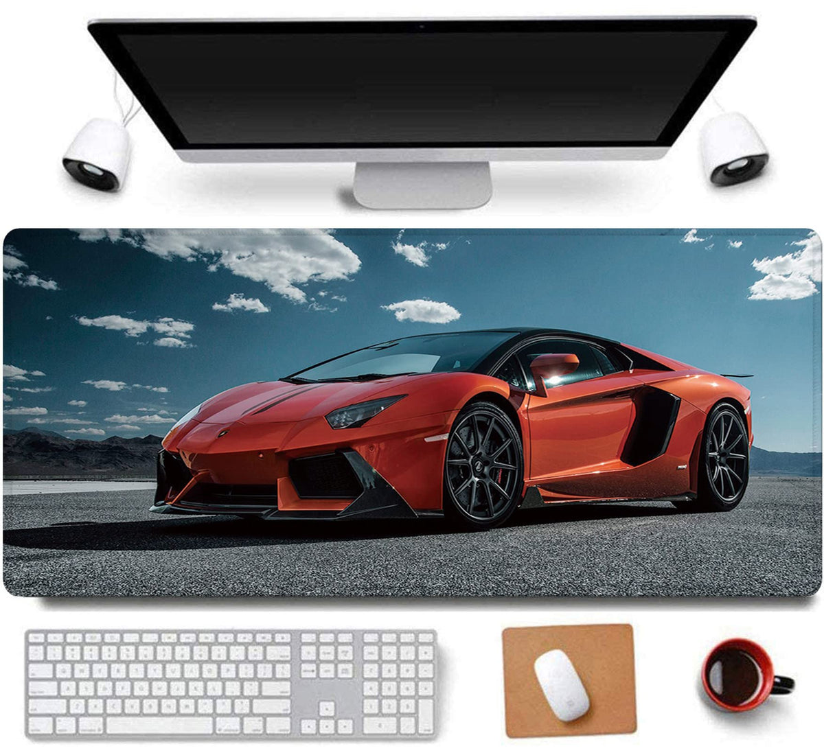 RTGGSEL 31.5x11.8 Inch Non-Slip Long Extended Large Gaming Mouse Pad with Stitched Edges XL Laptops Keyboard Mouse Mat（KB）