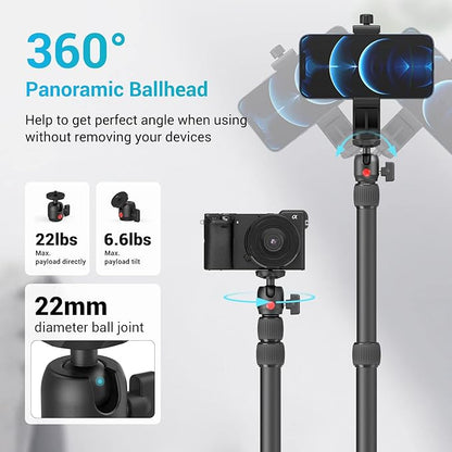 SmallRig Camera Desk Mount Table Stand, Adjustable Light Stand 15"-35", Tabletop C Clamp for DSLR Camera, Ring Light, Live Streaming, Photo Video Shooting